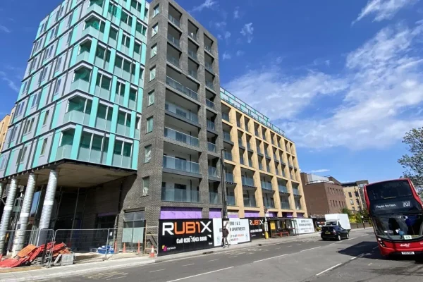 RUB1X – 49 Highstreet Southall | ISWUK Ltd | Facias, Cladding & Soffits | Entrance Canopies | Balconies | Balustrades | Stairs | Decking