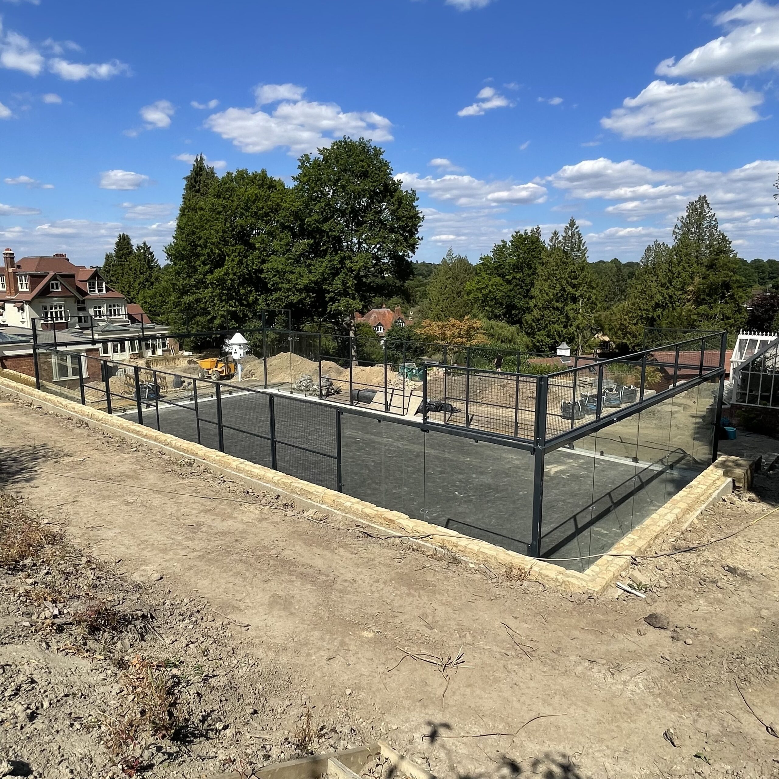 Installing a padel court